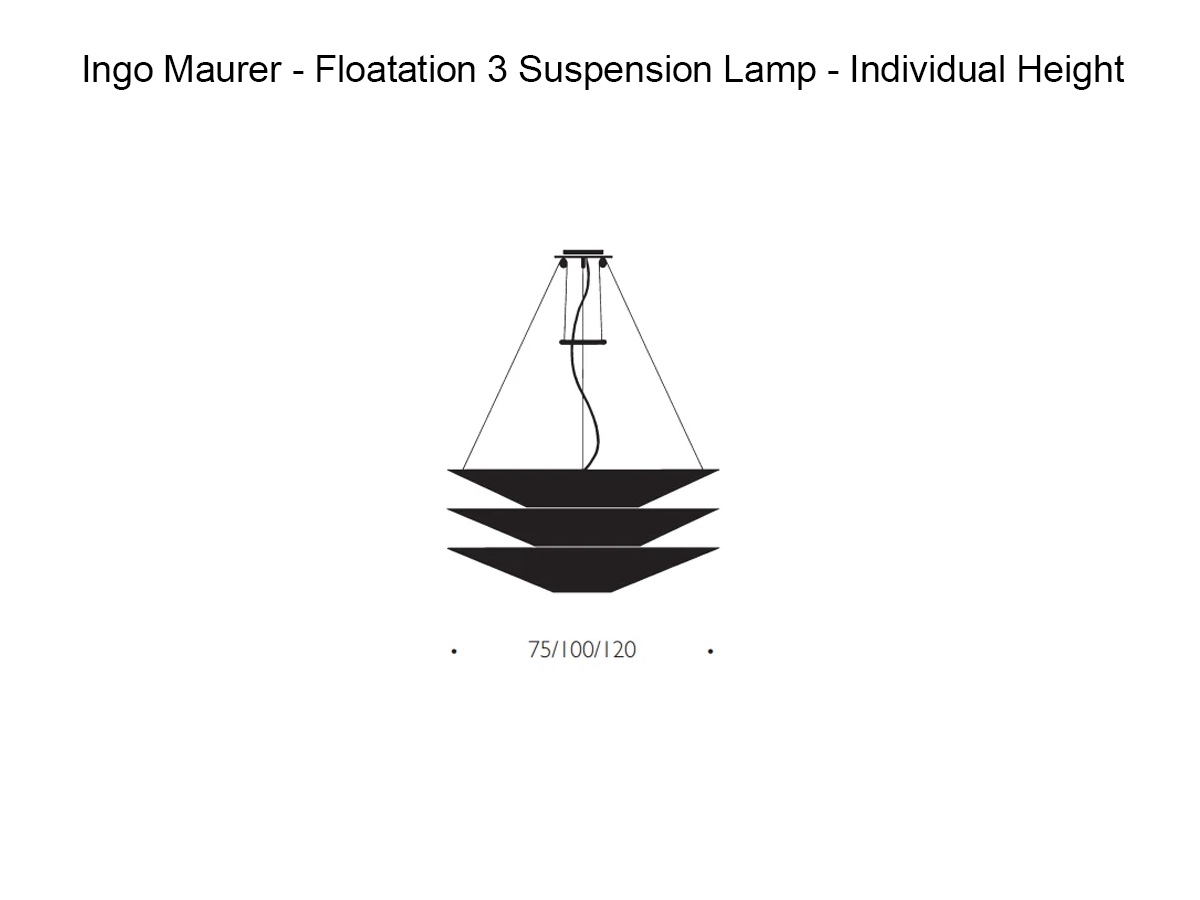 Ingo Maurer Floatation 3 Suspension Lamp Individual Height