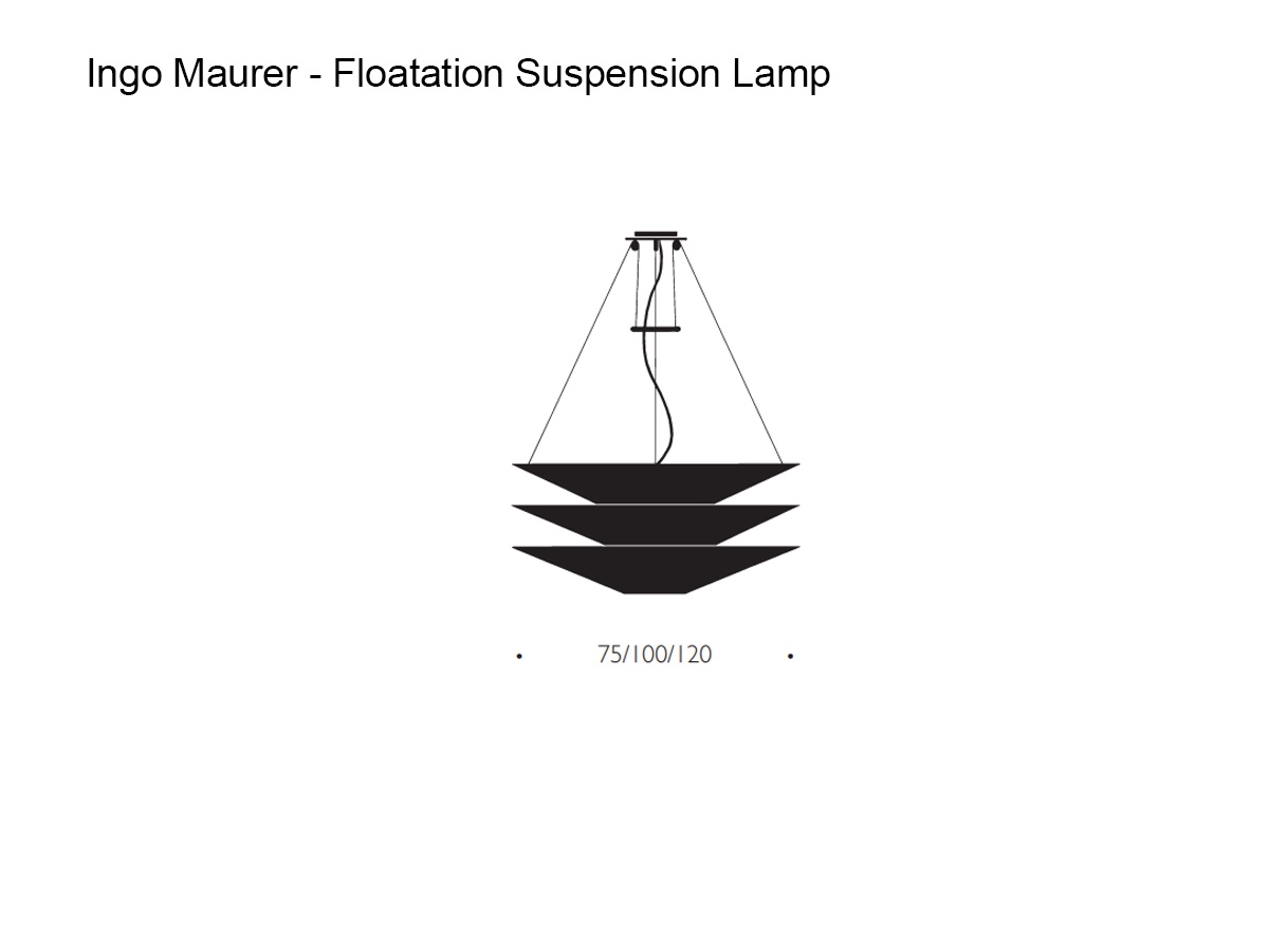 Ingo Maurer Floatation Suspension Lamp