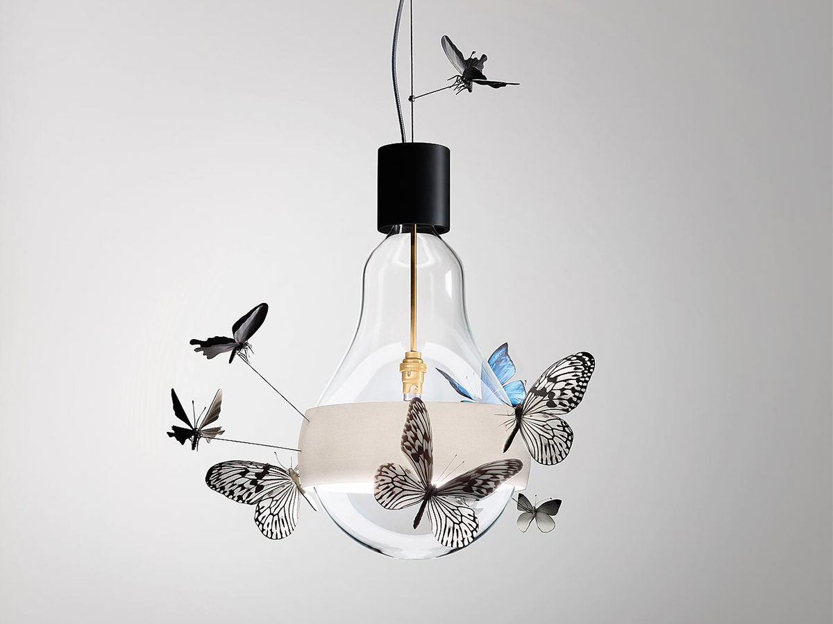 Ingo Maurer Johnny B Butterfly Pendant Lamp