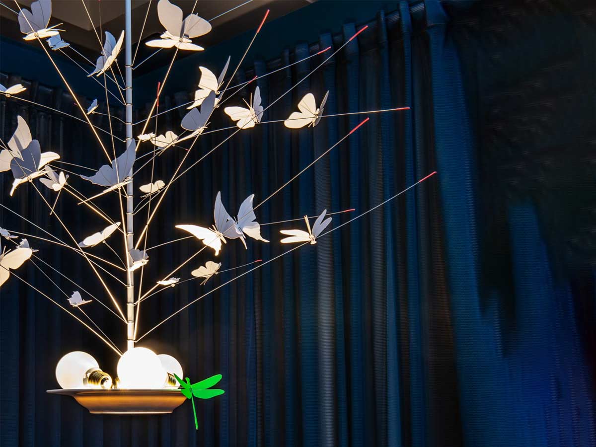 Ingo Maurer La Festa Delle Farfalle Suspension Lamp