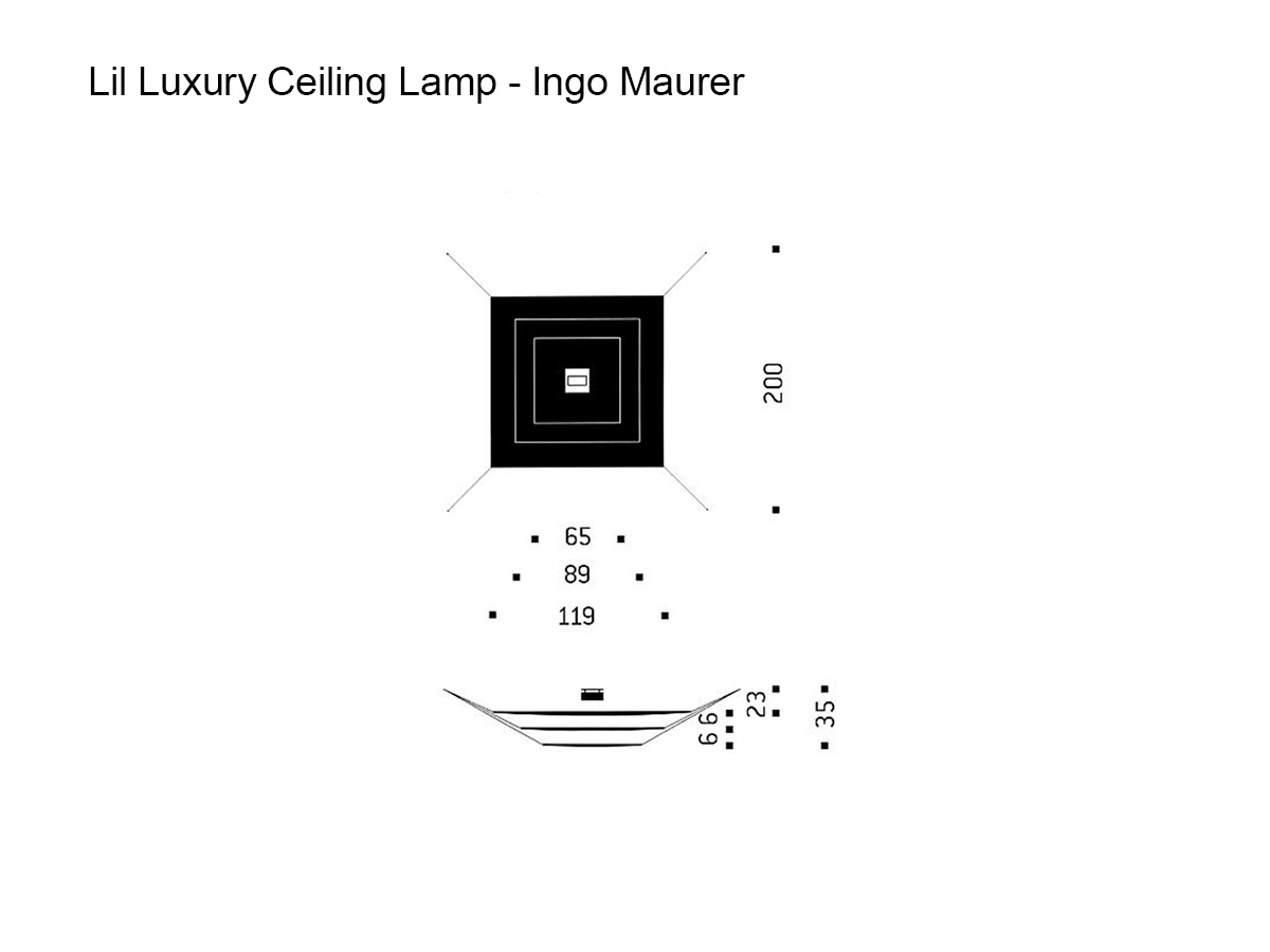Ingo Maurer Lil Luxury Ceiling Lamp