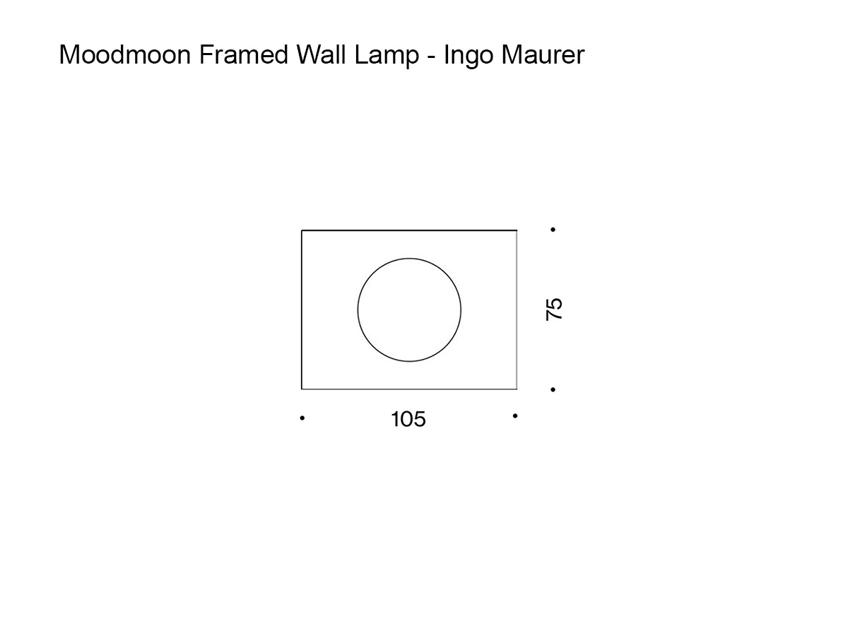 Ingo Maurer Moodmoon Framed Wall Lamp