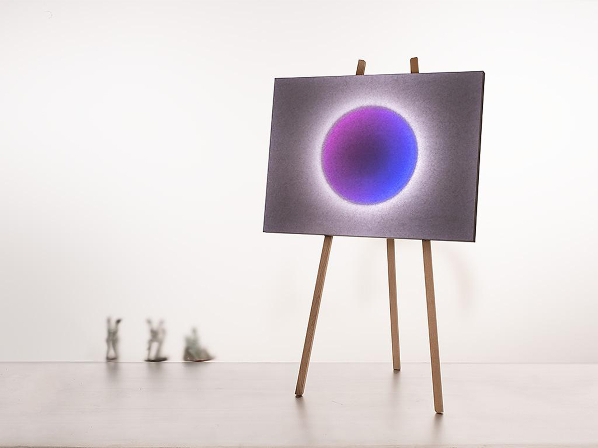 Ingo Maurer Moodmoon Framed Floor Lamp