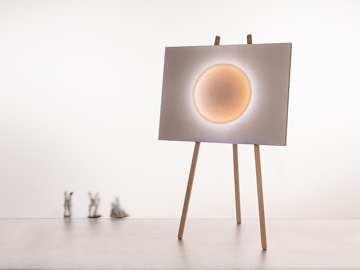 Ingo Maurer Moodmoon Framed Floor Lamp