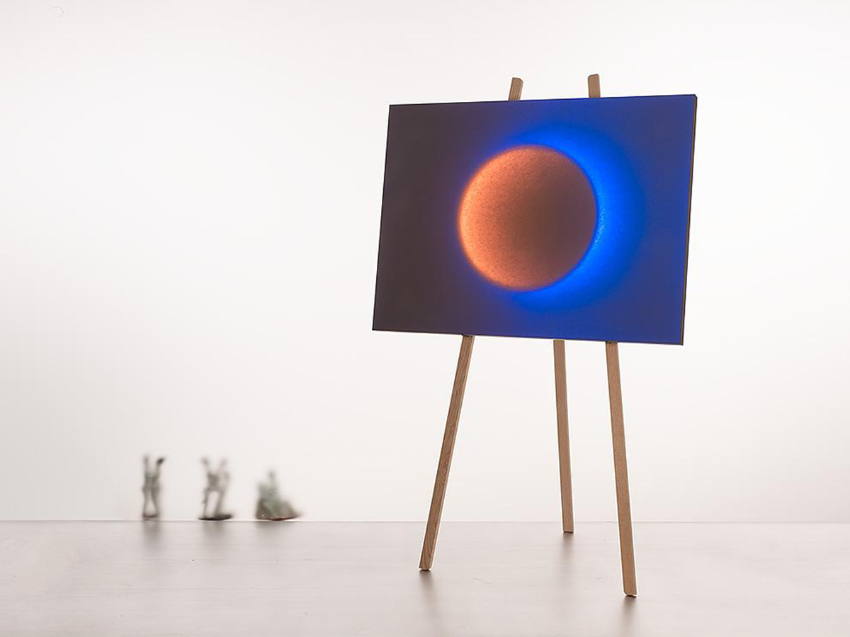 Ingo Maurer Moodmoon Framed Floor Lamp