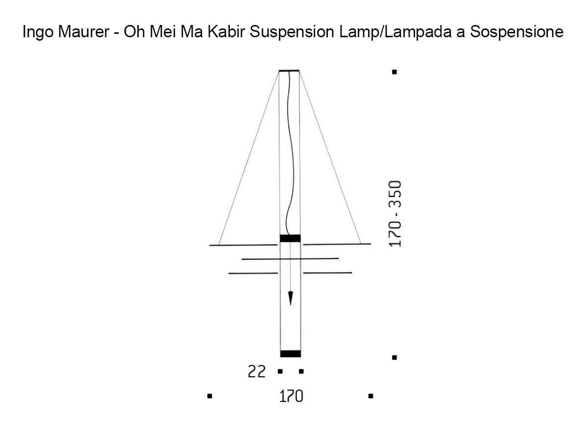 Ingo Maurer Oh Mei Ma Kabir Suspension Lamp