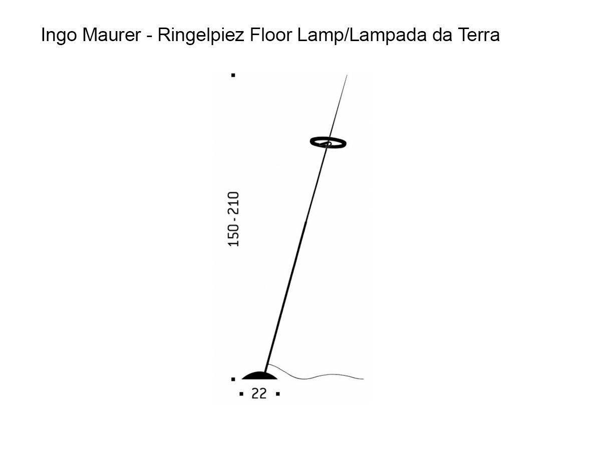 Ingo Maurer Ringelpiez Floor Lamp
