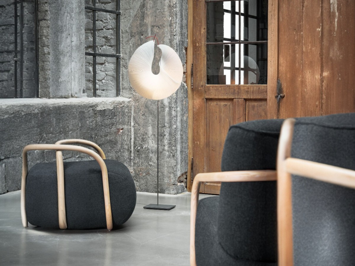 Ingo Maurer Yoruba Rose Floor Lamp