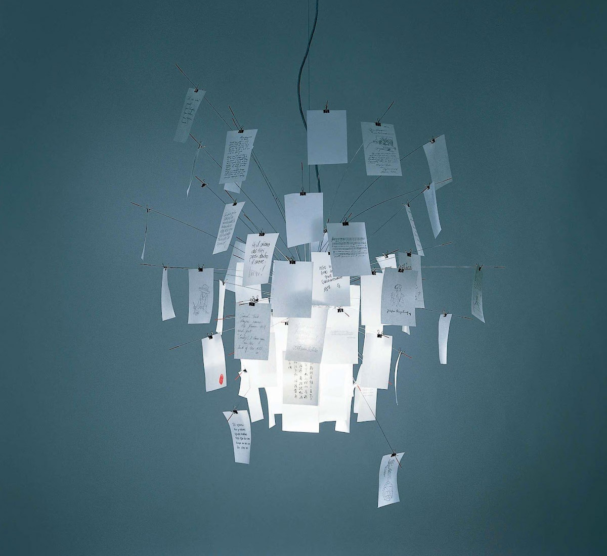 Ingo Maurer Zettel Z 5 Suspension Lamp