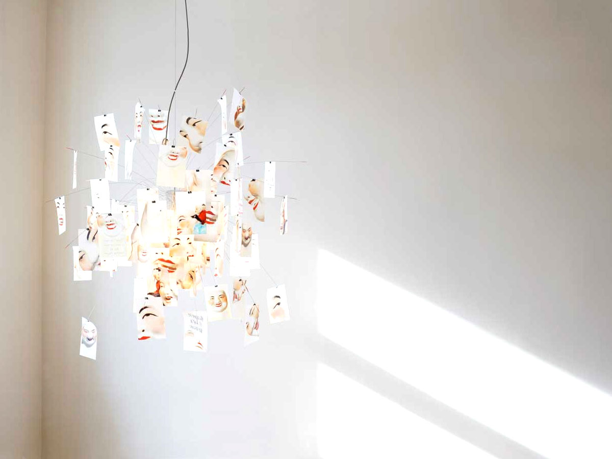 Ingo Maurer Zettel Z 5 Laughing Buddha Sospesione Lamp