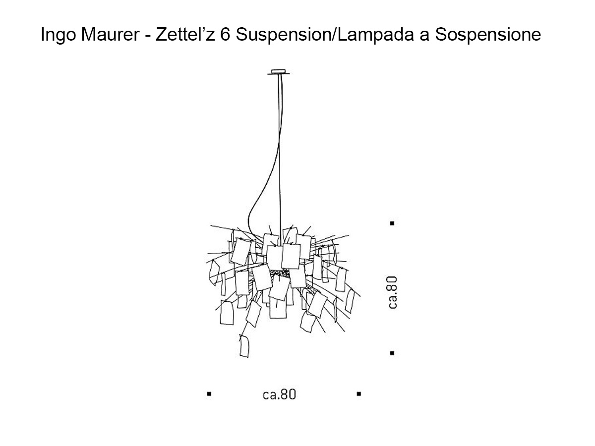 Ingo Maurer Zettel Z 6 Pendant Lamp