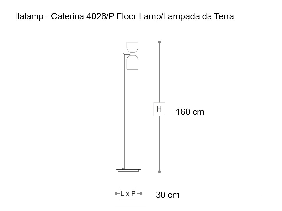 Italamp Caterina 4026p Floor Lamp
