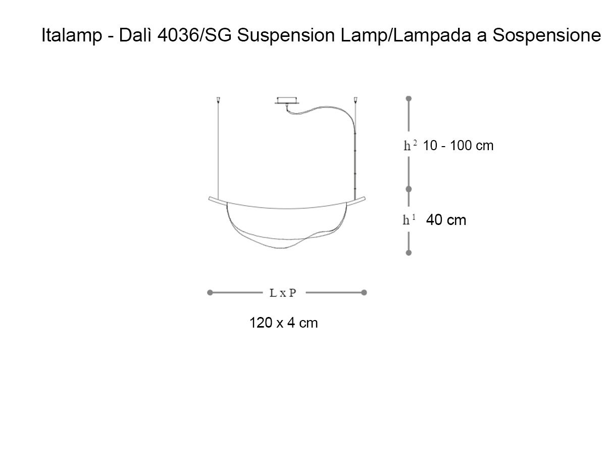 Italamp Dali 4036sg Suspension Lamp