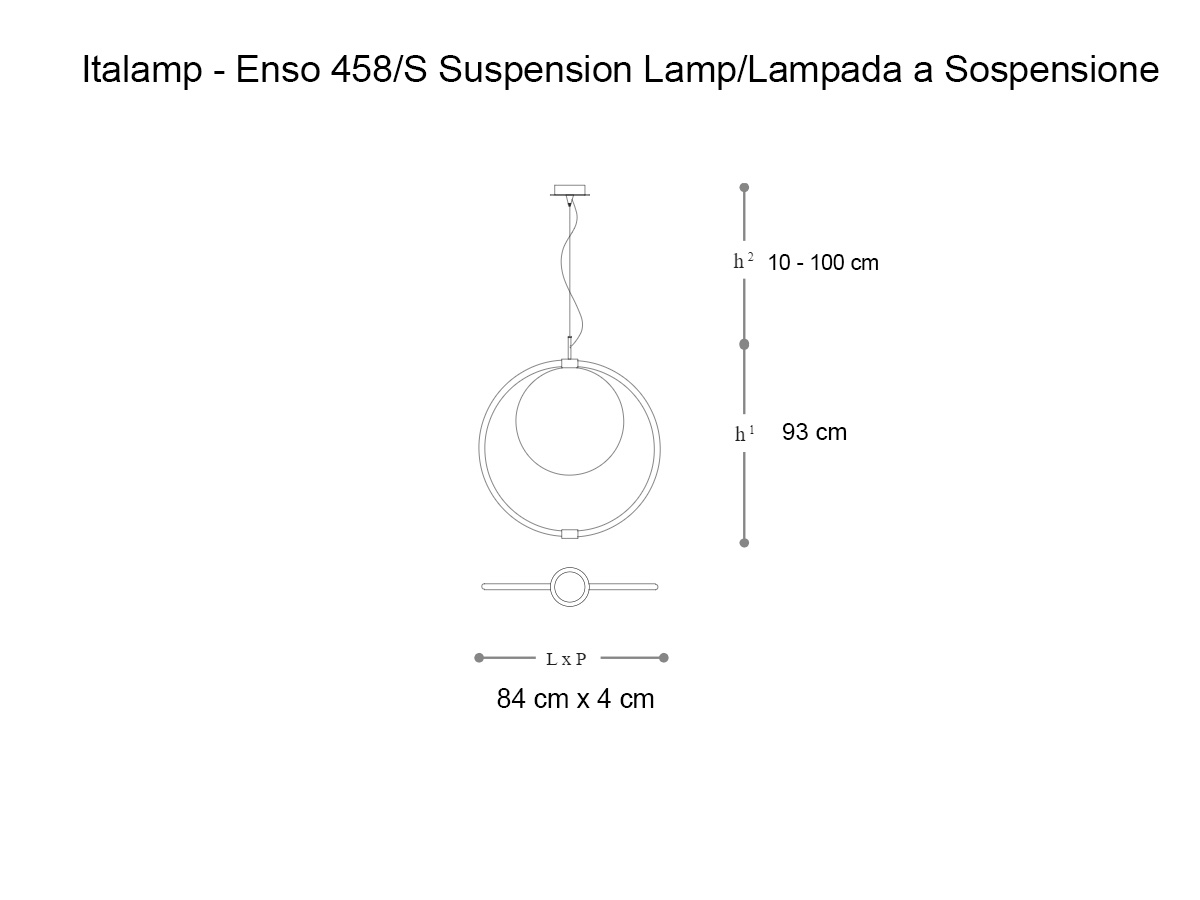 Italamp Enso 458s Suspension Lamp
