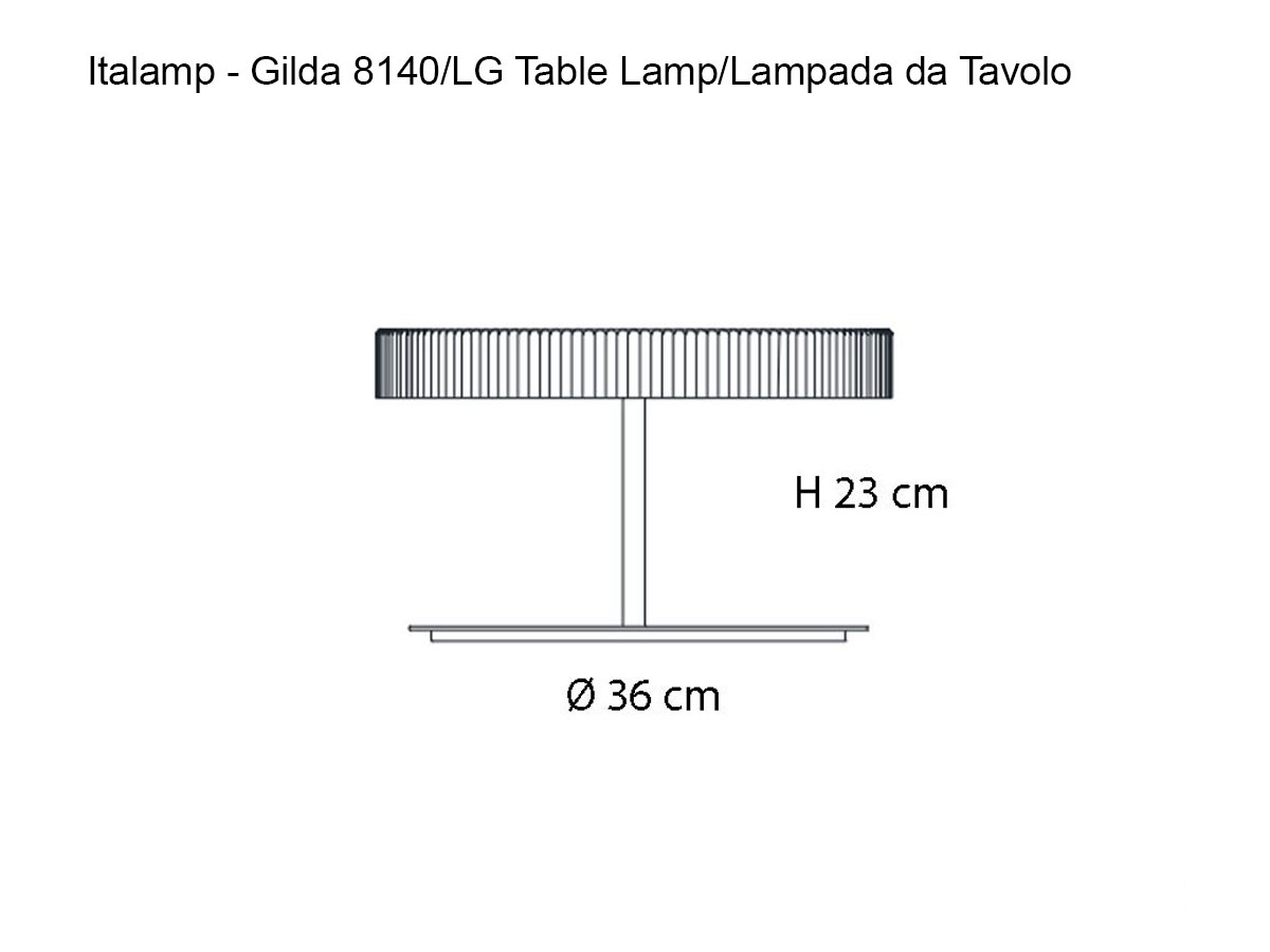 Italamp Gilda 8140lg Table Lamp