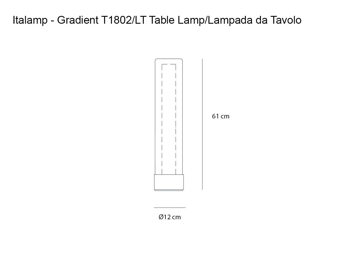 Italamp Gradient T1802lt Table Lamp