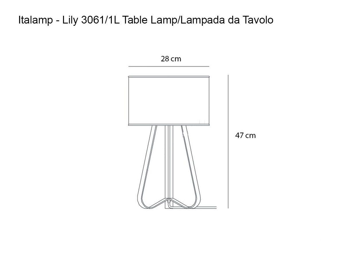 Italamp Lily 3061l Table Lamp
