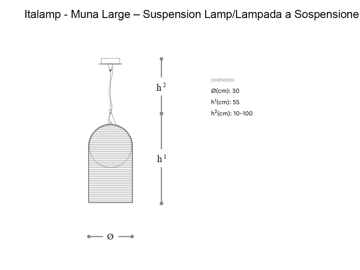 Italamp Muna Large Suspension Lamp