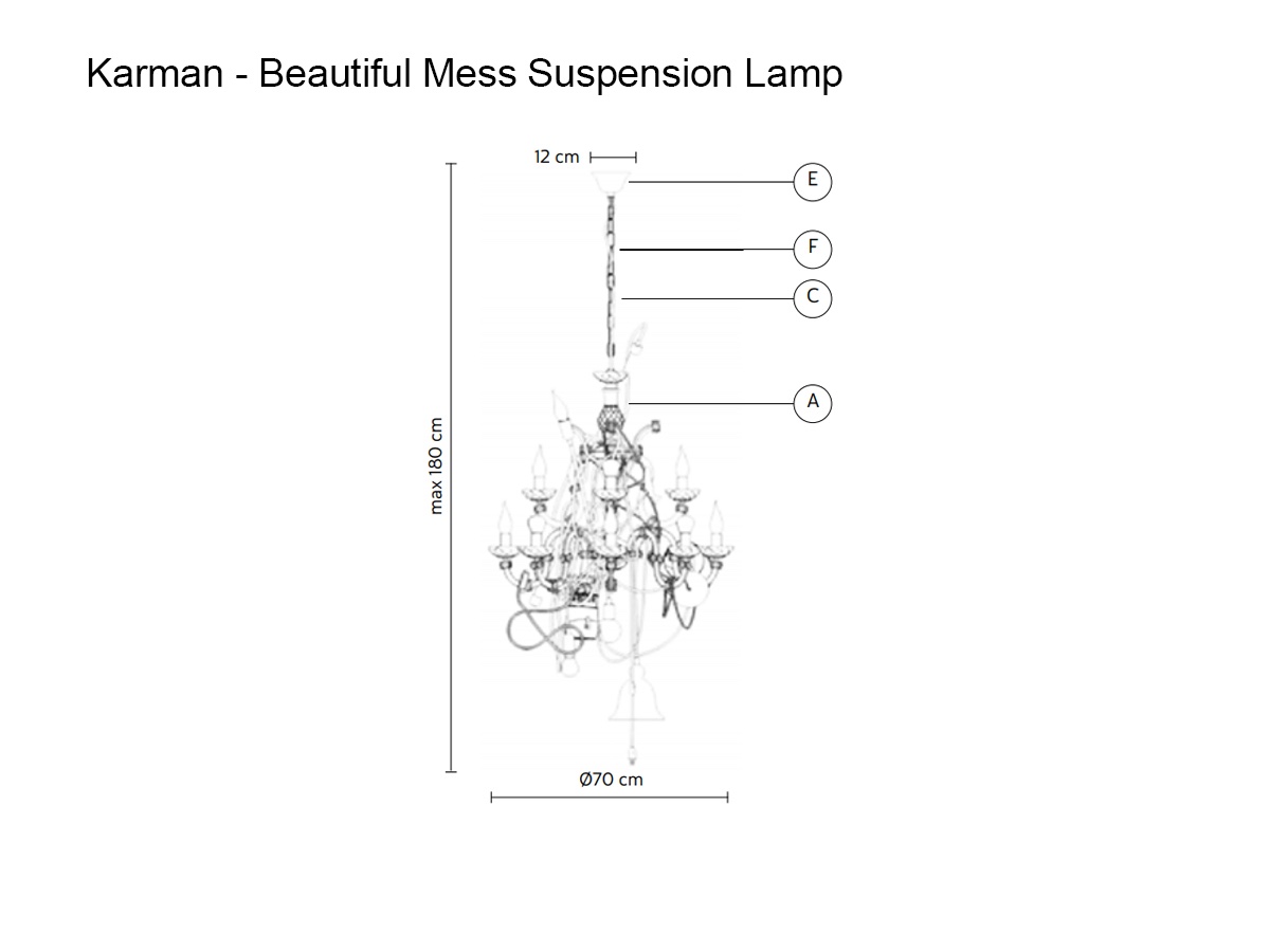Karman Beautiful Mess Suspension Lamp