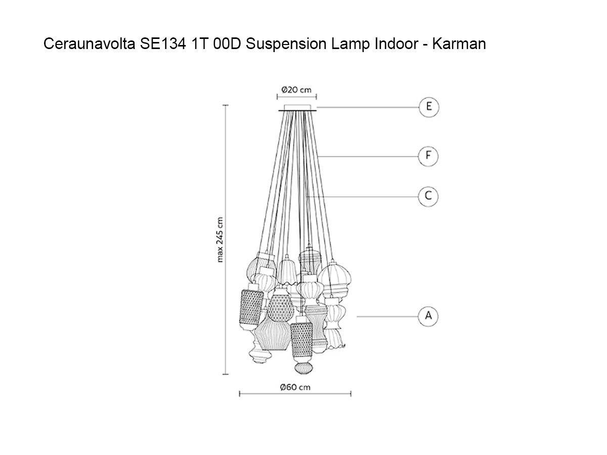 Karman Ceraunavolta Se134 1t 00d Suspension Lamp Indoor