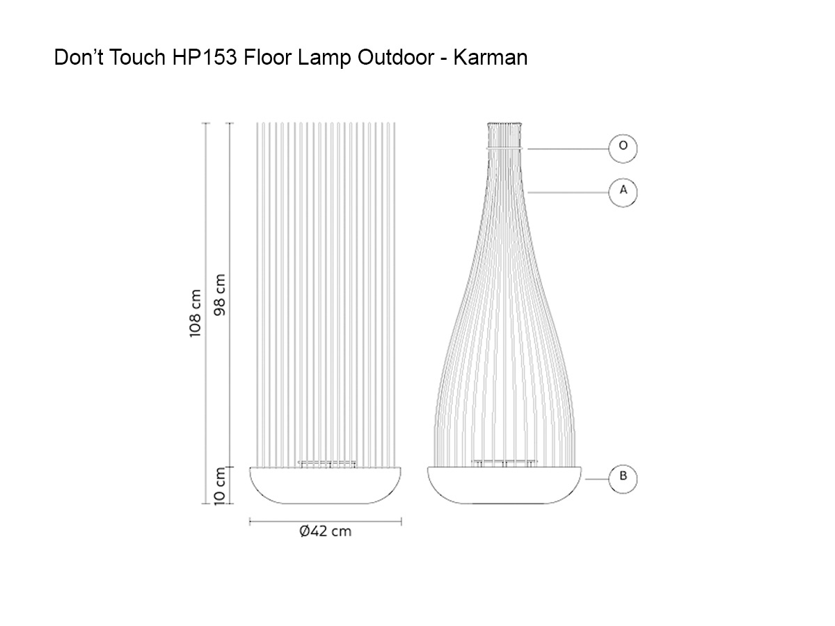 Karman Dont Touch Outdoor Floor Lamp