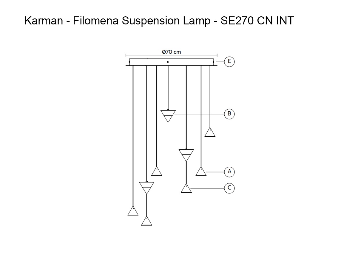 Karman Filomena Suspension Lamp Se270 Cn Int