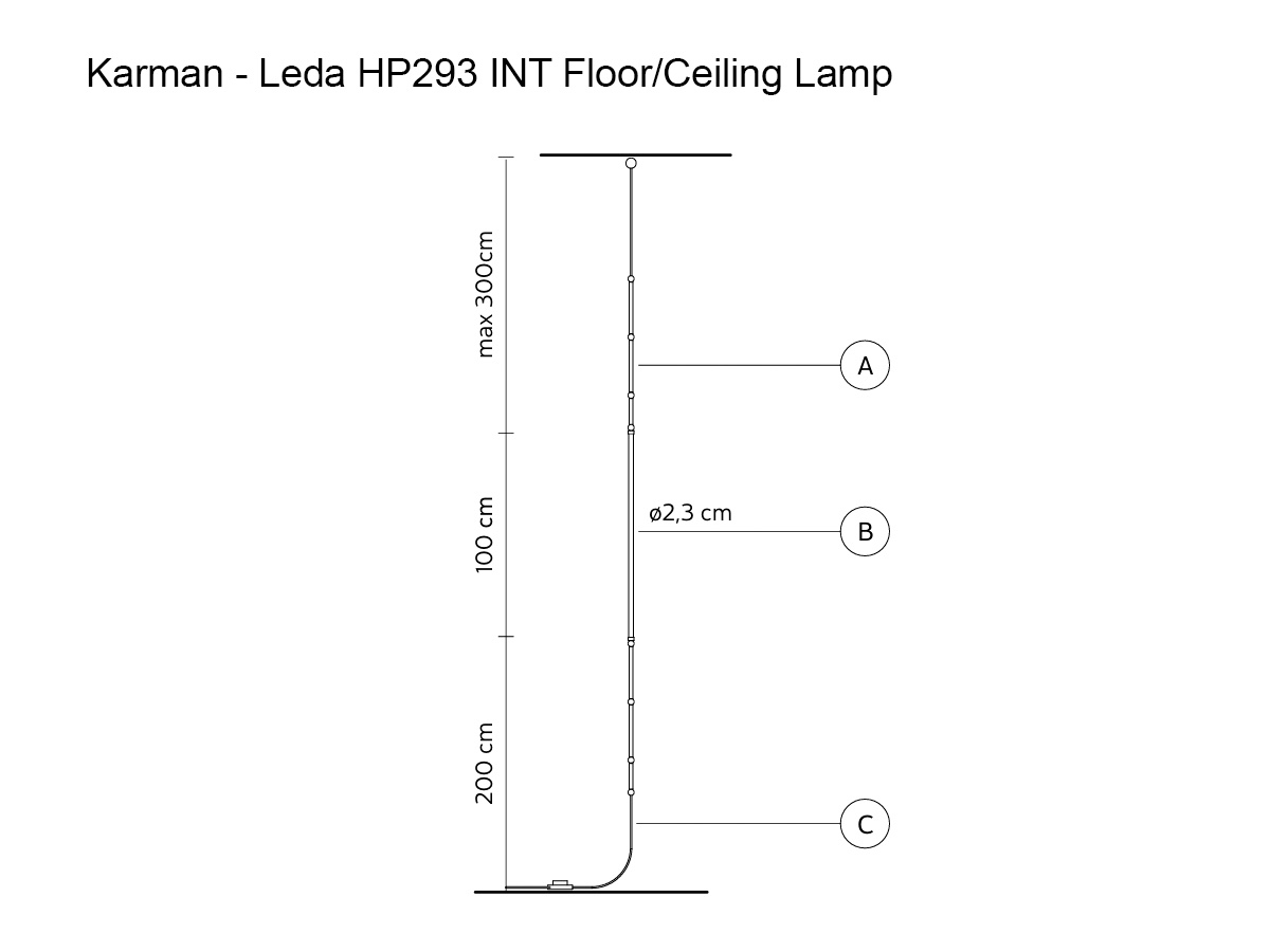 Karman Leda Hp293 Int Floor Ceiling Lamp