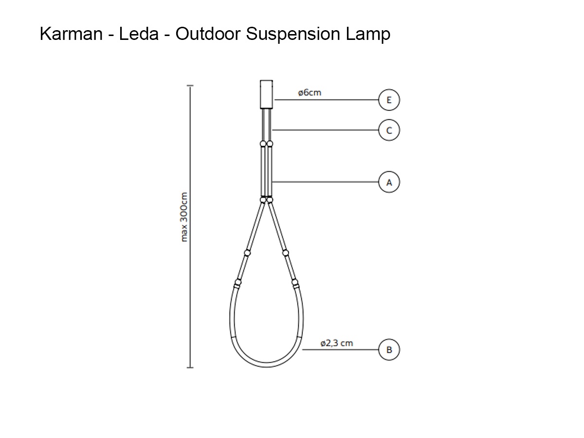 Karman Leda Se293 An Outdoor Suspension Lamp