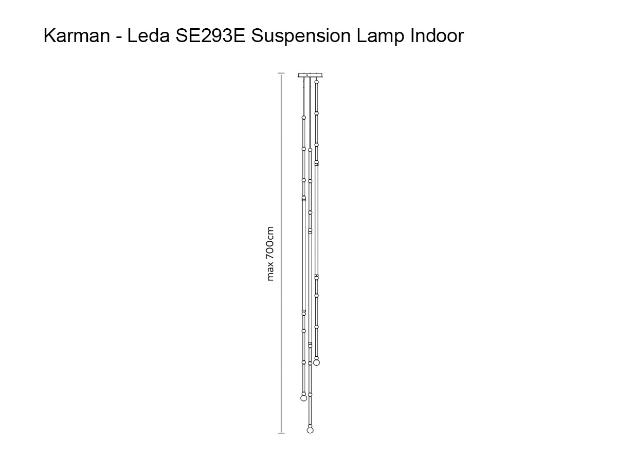 Karman Leda Se293e Suspension Lamp Indoor