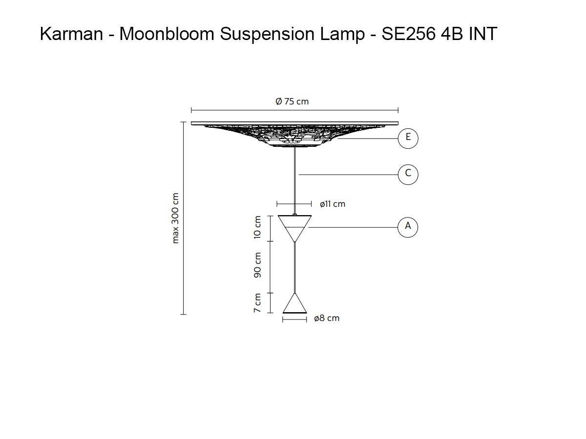 Karman Moonbloom Suspension Lamp Se256 4b Int