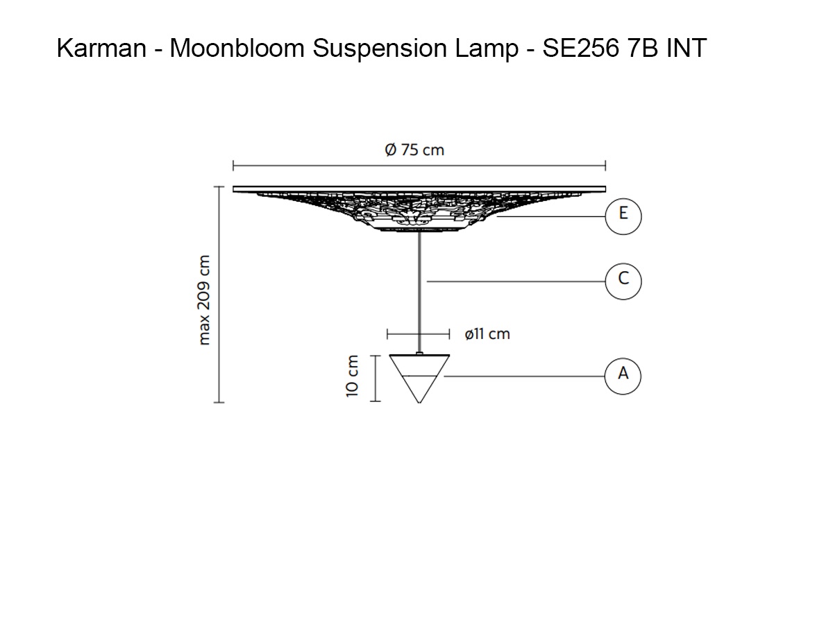 Karman Moonbloom Suspension Lamp Se256 7b Int