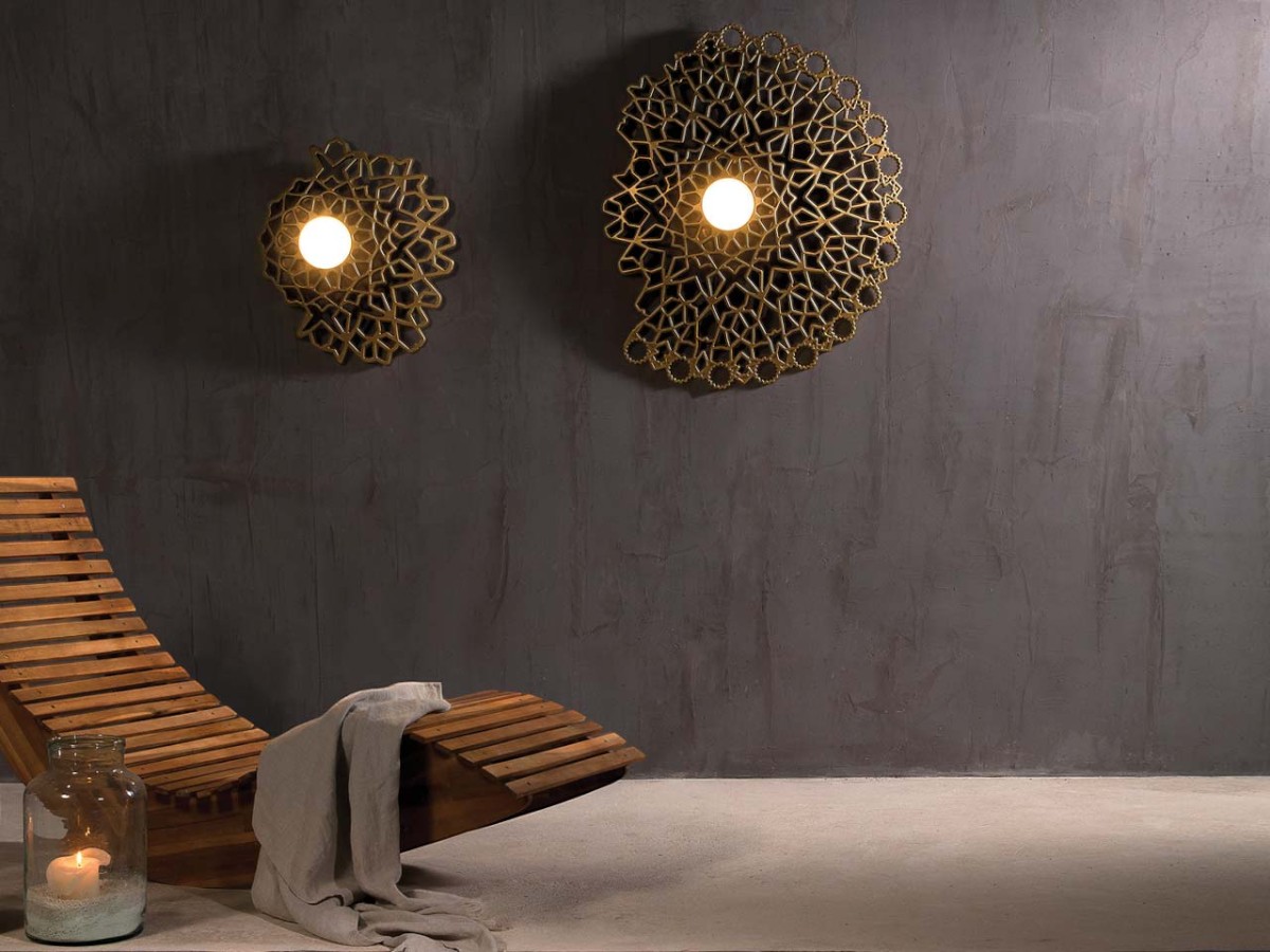 Karman Notredame Pl130 Wall Ceiling Lamp H 63 Cm Gold Indoor