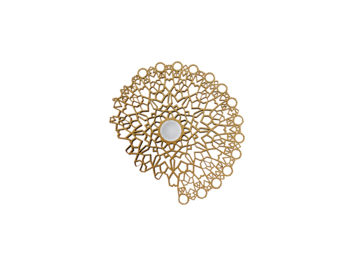 Karman Notredame Pl130 Wall Lamp H 98 Cm Gold Indoor