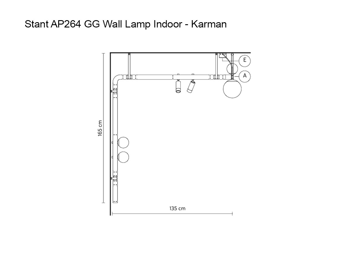 Karman Stant Ap264 Gg Wall Lamp Indoor