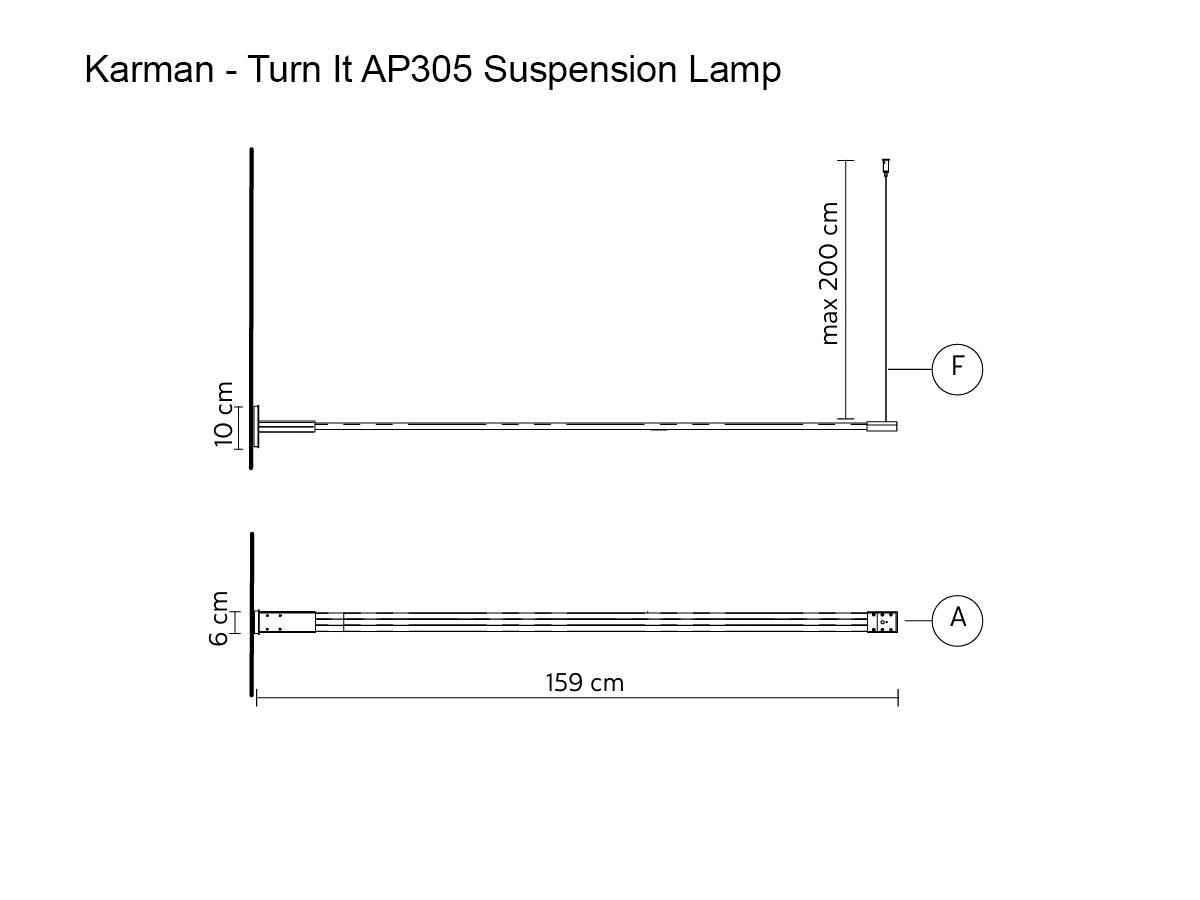 Karman Turn It Ap305 Suspension Lamp