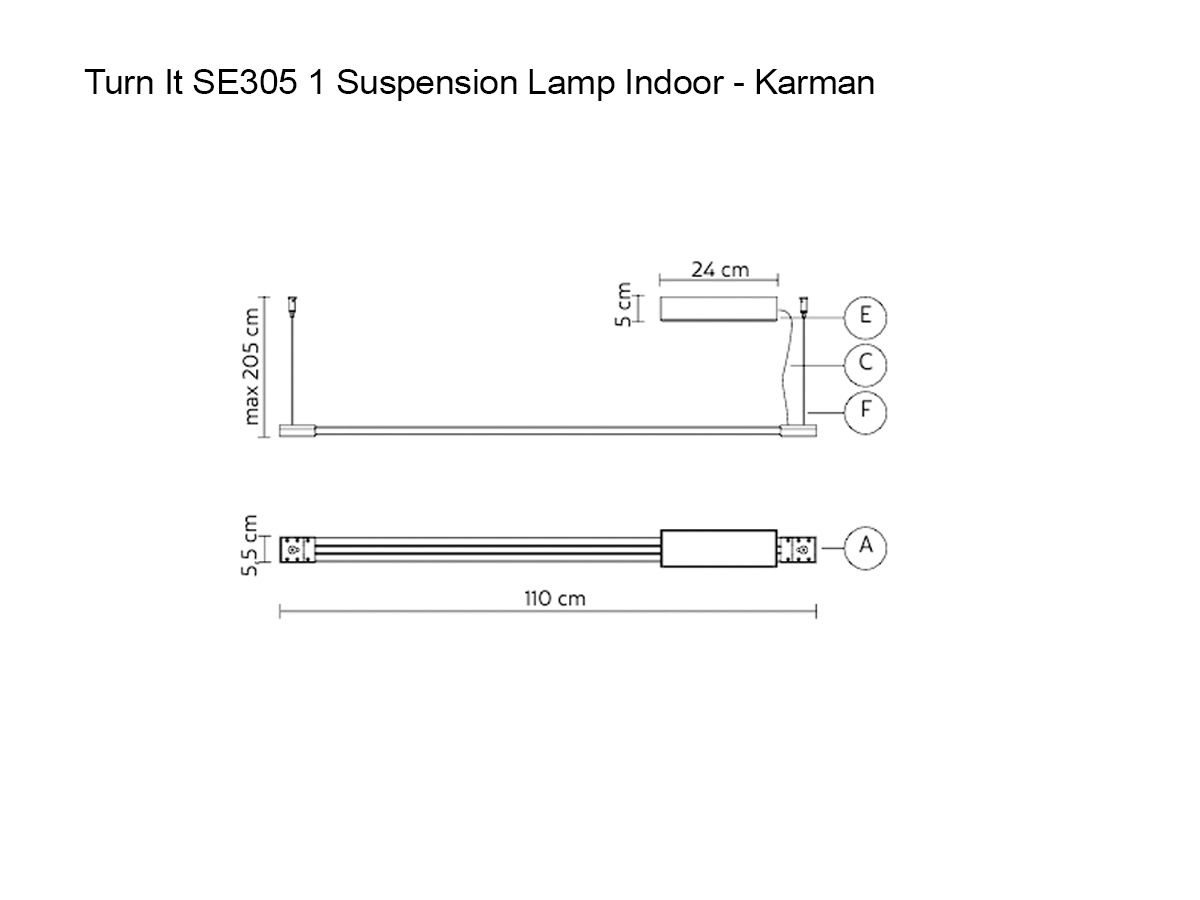 Karman Turn It Se305 1 Suspension Lamp Indoor