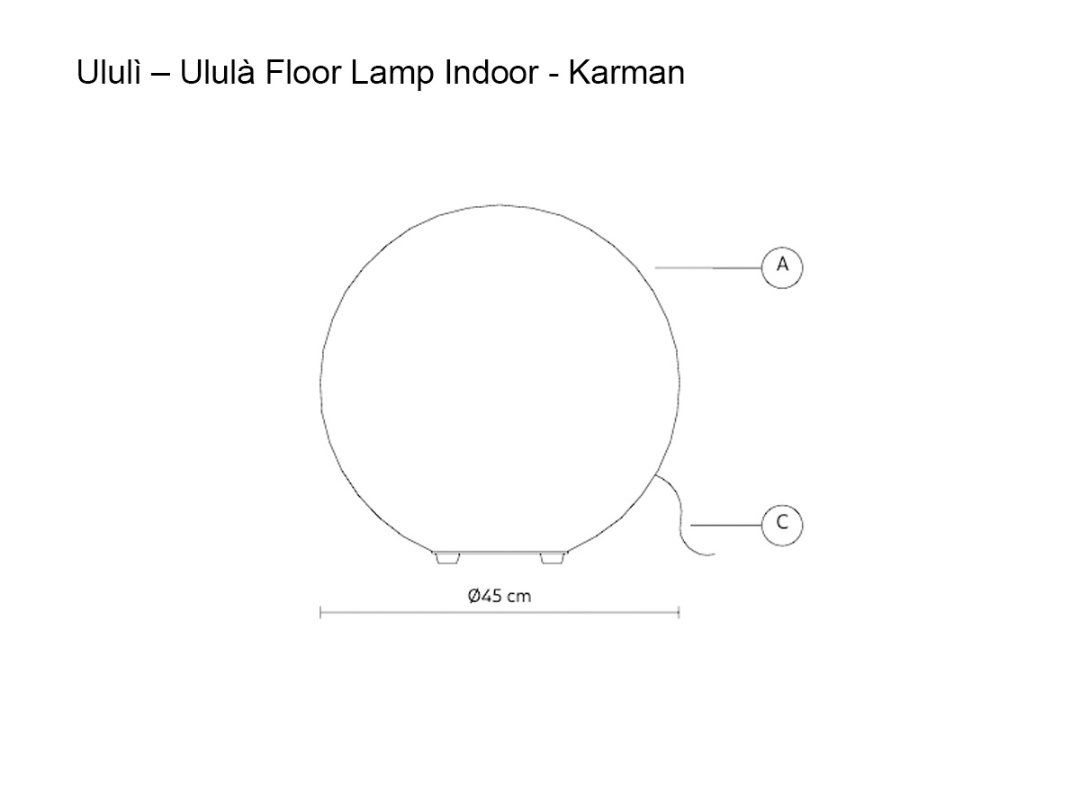 Karman Ululi Ulula Floor Lamp Indoor