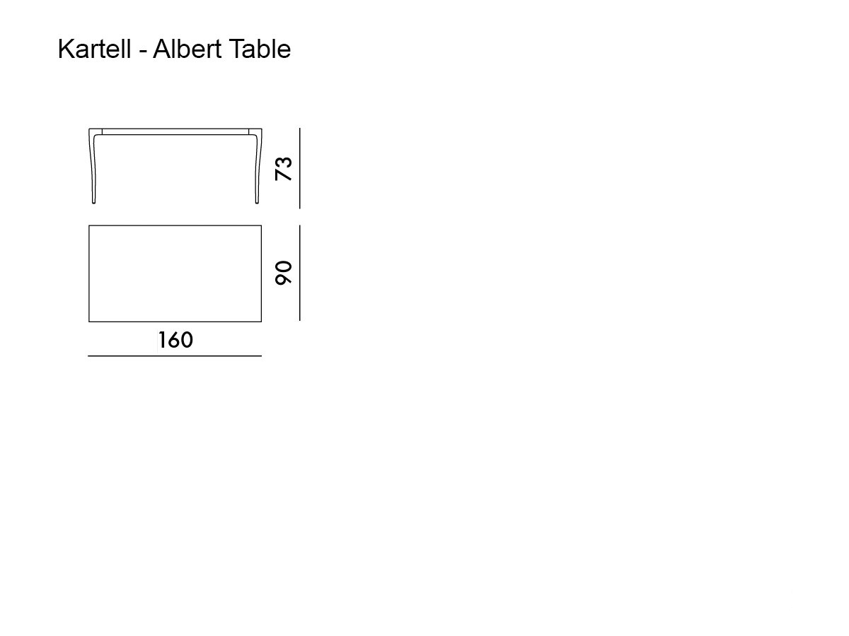 Kartell Albert Table L 160 Cm