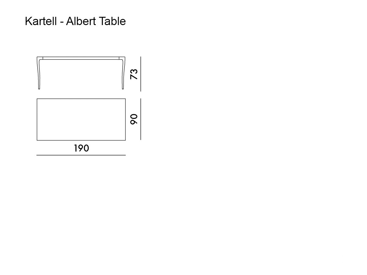 Kartell Albert Table L 190 Cm