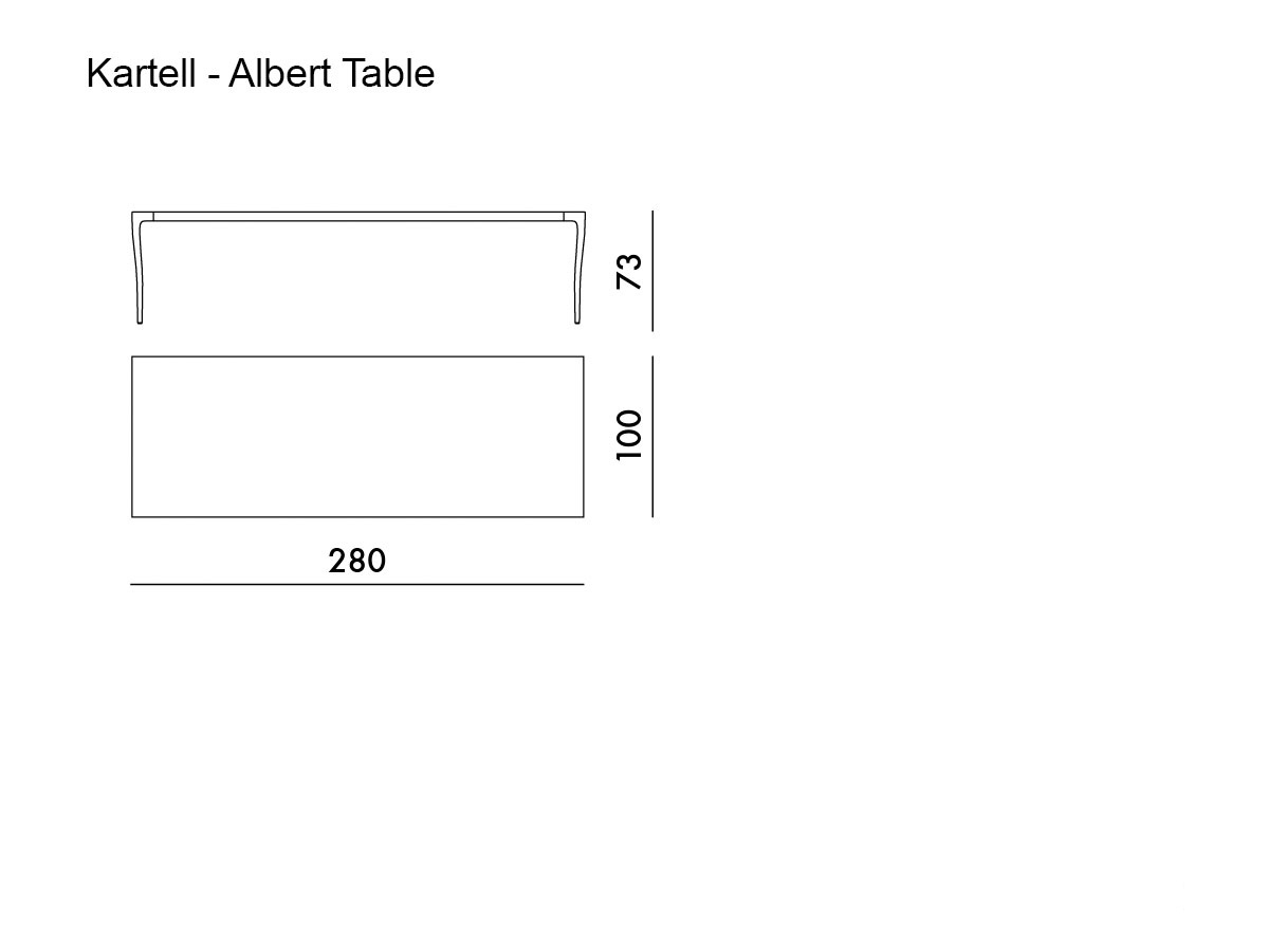 Kartell Albert Table L 280 Cm