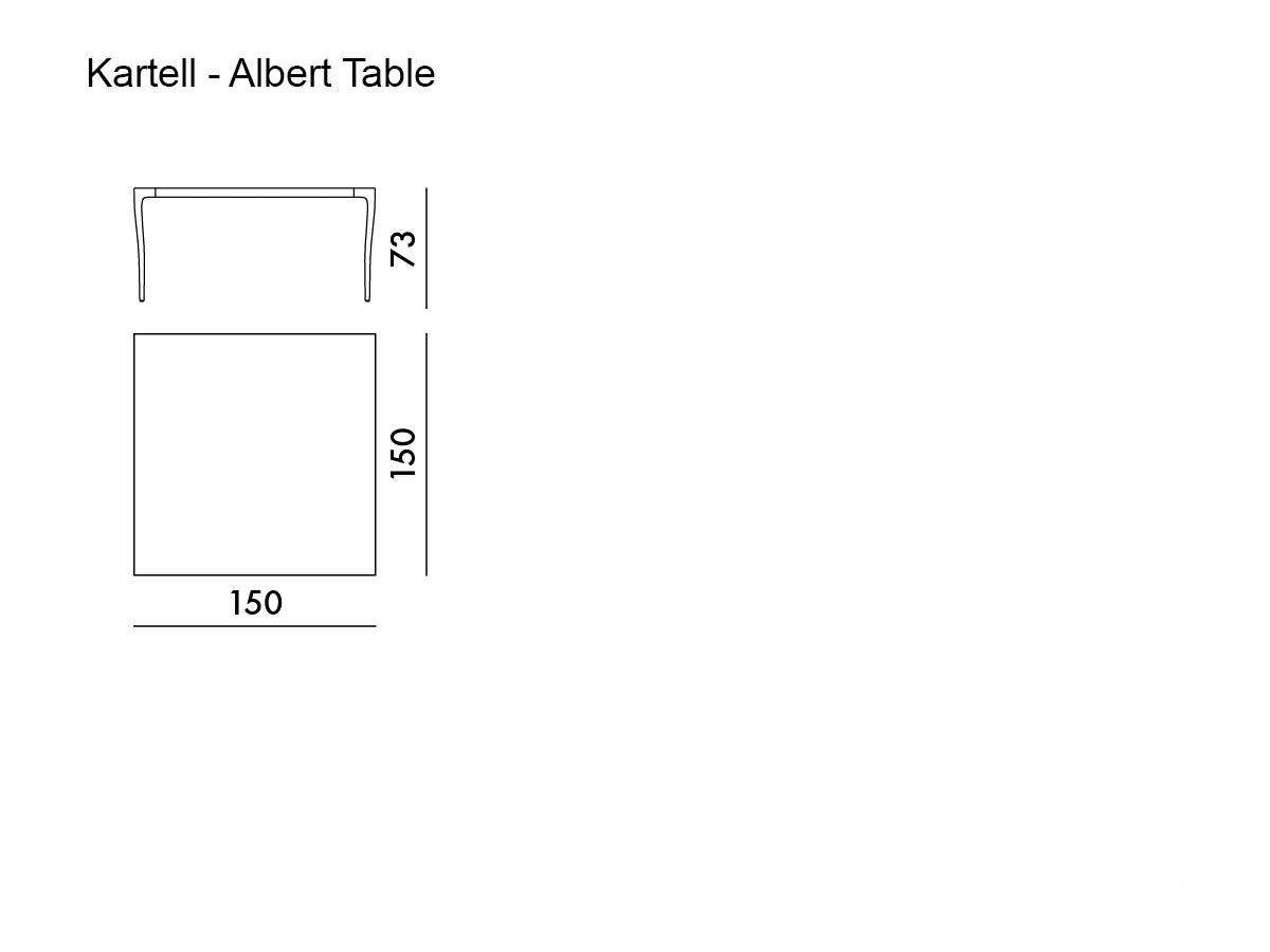 Kartell Albert Square Table
