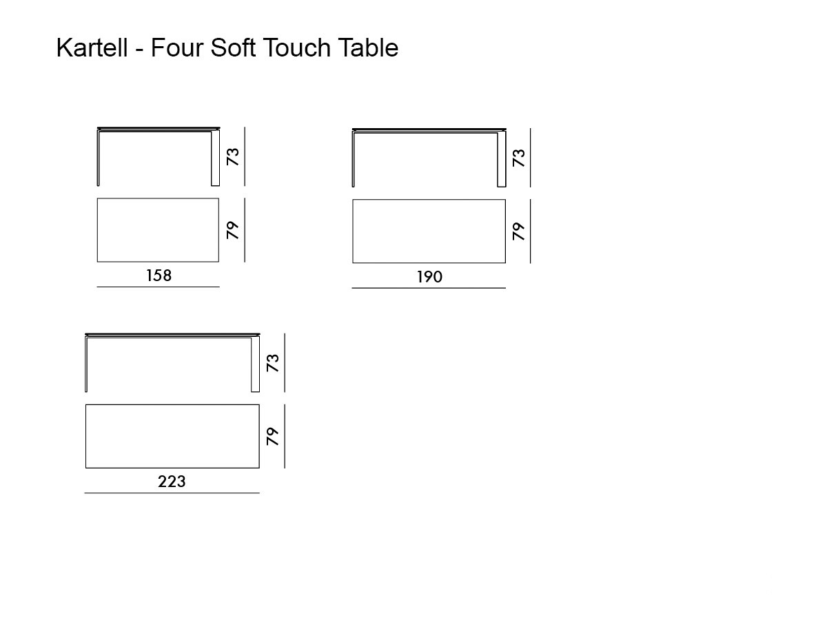 Kartell Four Soft Touch Table