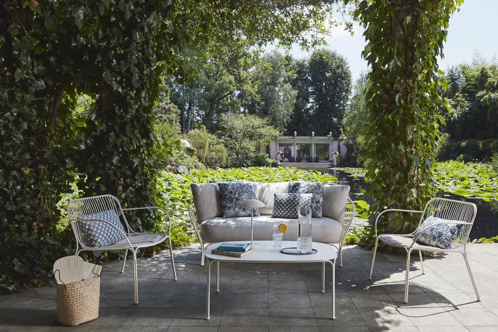 Kartell Hiray Outdoor Sofa With Cushions