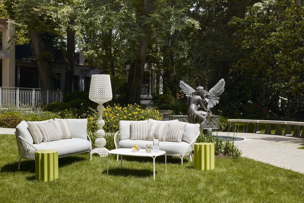 Kartell Hiray Outdoor Sofa With Cushions
