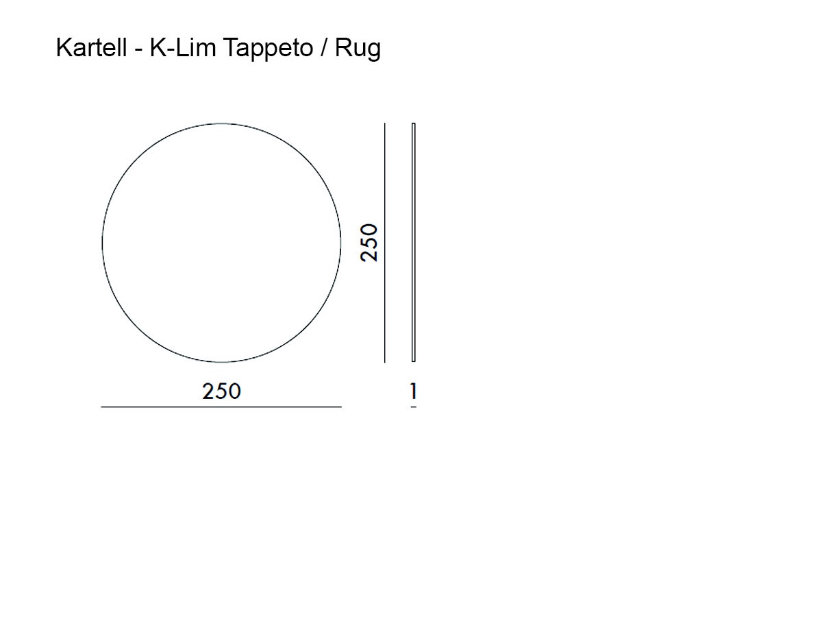 Kartell K Lim Rug Round