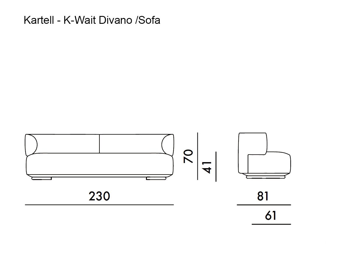 Kartell K Waiting Sofa