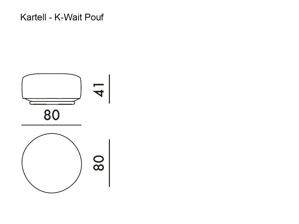 Kartell K Waiting Pouf