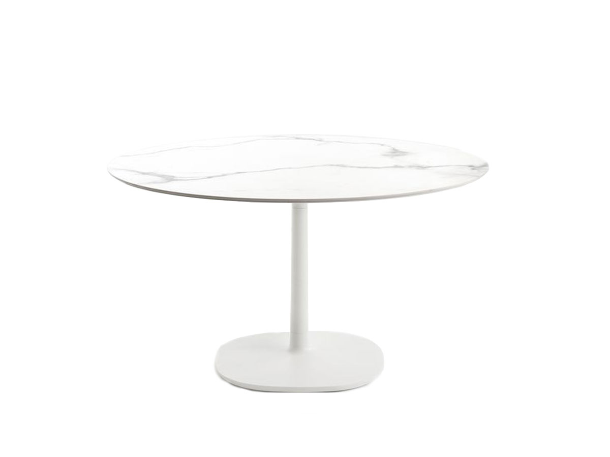 Kartell Multiplo Table White Marble Finish Stoneware