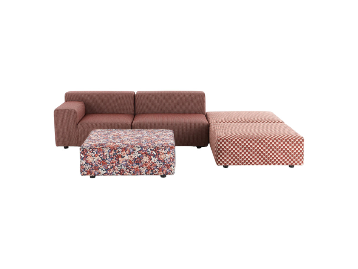 Kartell Plastics Outdoor 2 Seater Sofa With 3 Pouf Artemis