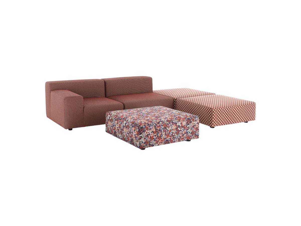 Kartell Plastics Outdoor 2 Seater Sofa With 3 Pouf Artemis